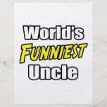 World's Funniest Uncle Custom Flyer