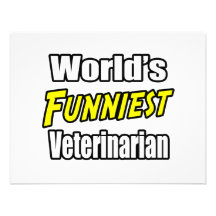 World's Funniest Veterinarian Personalized Invitation