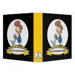 WORLDS GREATEST ACCOUNTANT WOMAN CARTOON BINDERS