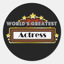 World's Greatest Actress Stickers