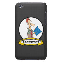 WORLDS GREATEST ARCHITECT MEN CARTOON iPod TOUCH CASE