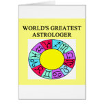 worlds greatest astrologer greeting card