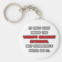 World's Greatest Attorney Joke Key Chains