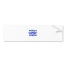WOrld's Greatest Auditor Bumper Sticker