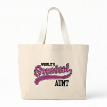 World's Greatest Aunt Canvas Bags