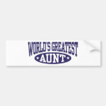World's Greatest Aunt Bumper Stickers