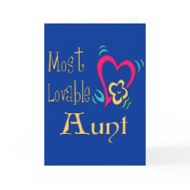 World's Greatest Aunt Greeting Card