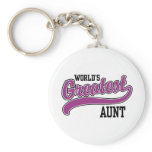 World's Greatest Aunt keychains