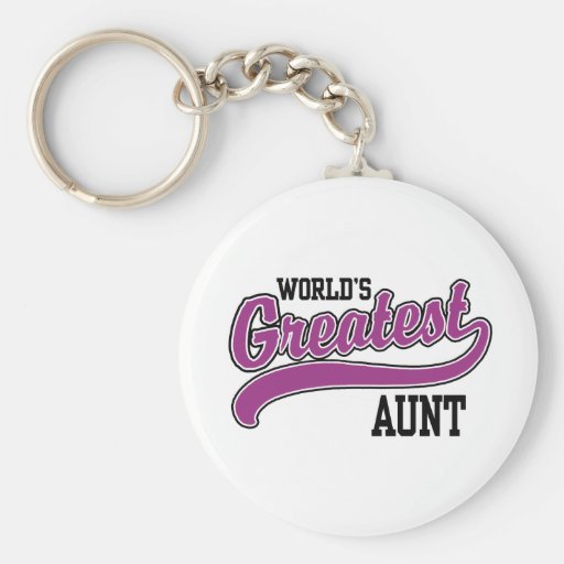 World's Greatest Aunt Keychain