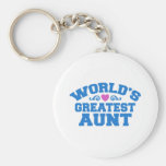 World's Greatest Aunt Keychains