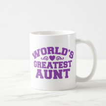 World's Greatest Aunt Mugs