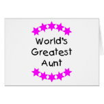 World's Greatest Aunt (pink) Greeting Card
