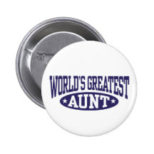 World's Greatest Aunt Pins