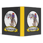 WORLDS GREATEST AVIATOR MEN MALE CARTOON binders