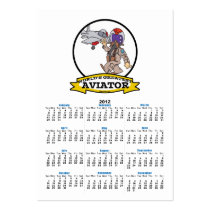 WORLDS GREATEST AVIATOR MEN MALE CARTOON BUSINESS CARD