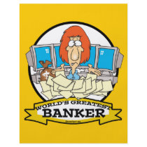 WORLDS GREATEST BANKER CARTOON PERSONALIZED FLYER