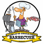 WORLDS GREATEST BARBECUER MEN CARTOON CUT OUTS