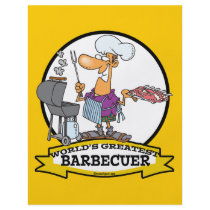 WORLDS GREATEST BARBECUER MEN CARTOON FULL COLOR FLYER