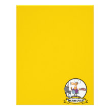 WORLDS GREATEST BARBECUER MEN CARTOON CUSTOM LETTERHEAD