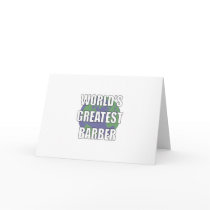 WOrld's Greatest Barber Greeting Cards
