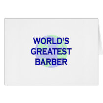 World's Greatest Barber Greeting Cards