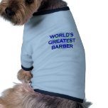 World's Greatest Barber pet clothing