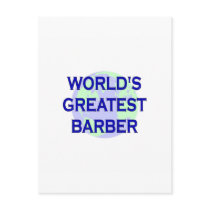World's Greatest Barber Postcard