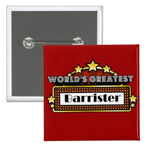 World's Greatest Barrister Buttons