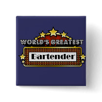 World's Greatest Bartender Buttons