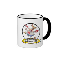 WORLDS GREATEST BASEBALL FAN MEN CARTOON COFFEE MUG
