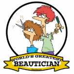 WORLDS GREATEST BEAUTICIAN WOMEN CARTOON photo sculptures