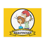 WORLDS GREATEST BEAUTICIAN WOMEN CARTOON postcards