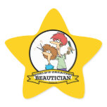 WORLDS GREATEST BEAUTICIAN WOMEN CARTOON stickers