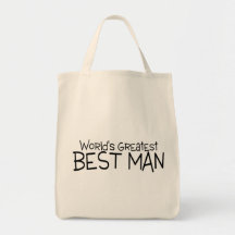 Worlds Greatest Best Man Black Bag