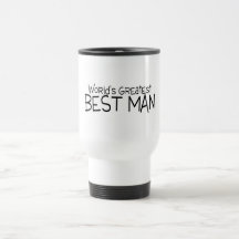 Worlds Greatest Best Man Black Mugs