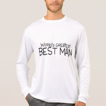 Worlds Greatest Best Man Black Shirt