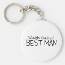 Worlds Greatest Best Man Wedding Keychain