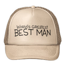 Worlds Greatest Best Man Wedding Trucker Hats