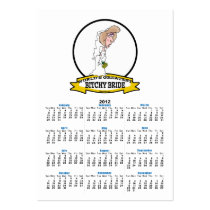 WORLDS GREATEST BITCHY BRIDE CARTOON BUSINESS CARD TEMPLATES
