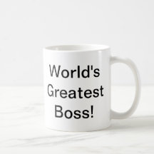 World's Greatest Boss Coffee Mugs