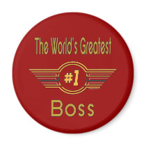 World's Greatest Boss Fridge Magnet
