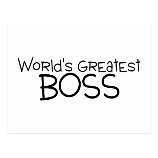 Worlds Greatest Boss Postcards