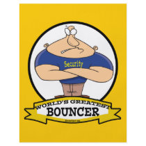 WORLDS GREATEST BOUNCER MEN CARTOON PERSONALIZED FLYER