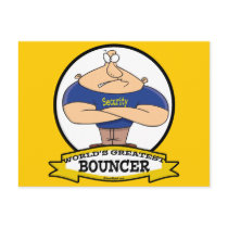 WORLDS GREATEST BOUNCER MEN CARTOON POST CARDS