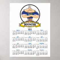 WORLDS GREATEST BOUNCER MEN CARTOON POSTER