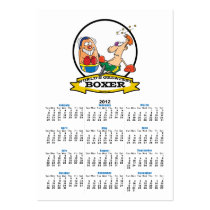 WORLDS GREATEST BOXER MEN CARTOON BUSINESS CARD TEMPLATES