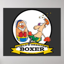 WORLDS GREATEST BOXER MEN CARTOON PRINT