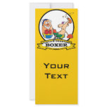 WORLDS GREATEST BOXER MEN CARTOON rack cards