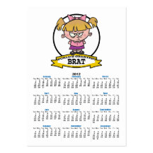 WORLDS GREATEST BRAT CARTOON BUSINESS CARD TEMPLATE