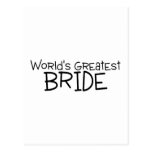 Worlds Greatest Bride Post Cards